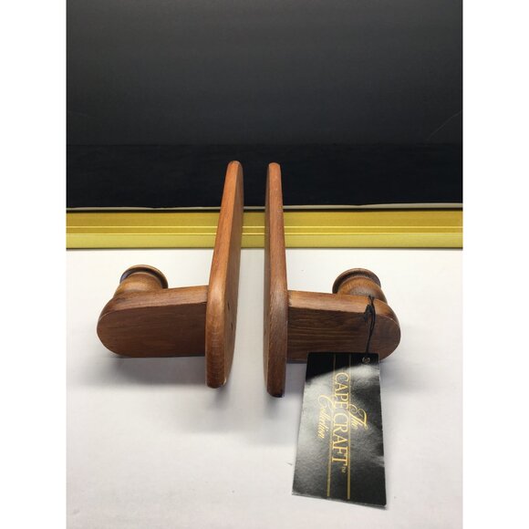 Vtg The Cape Craft Collection Wood Wall Sconces Candle Holders NEW - Set of 4 - Picture 9 of 16